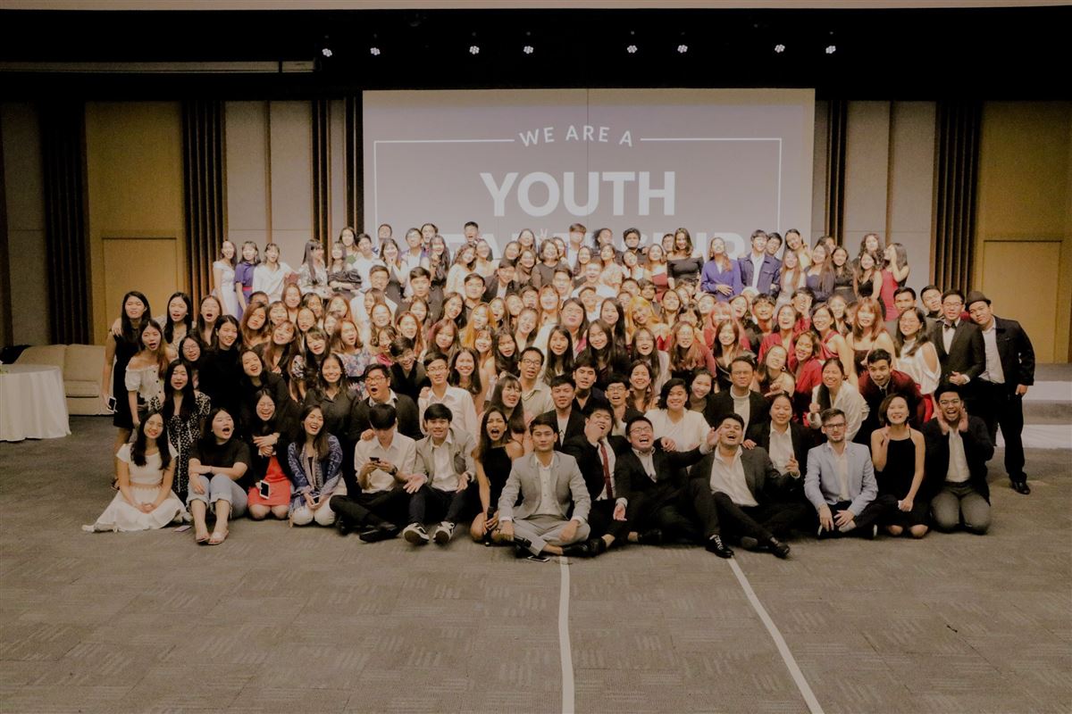 AIESEC in Thailand members at a gala event
